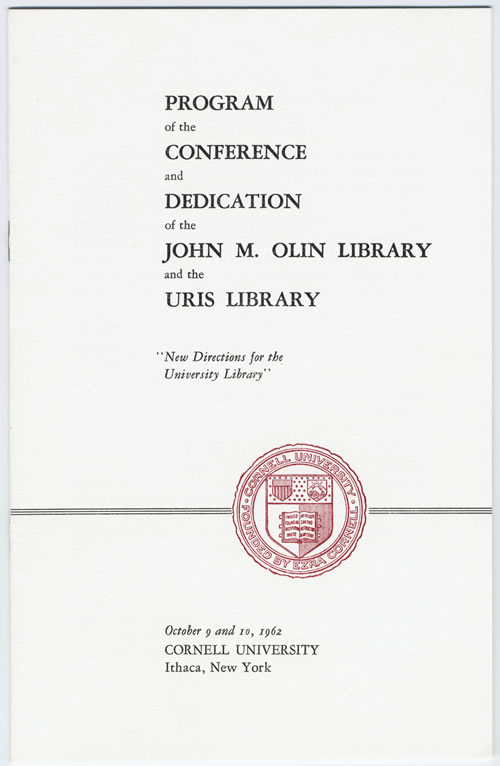 Dedication of Olin and Uris Libraries