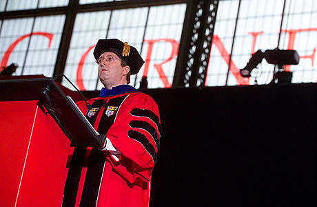 President Lehman delivers his Inaugural Address