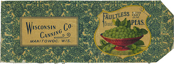 Wisconsin Canning label