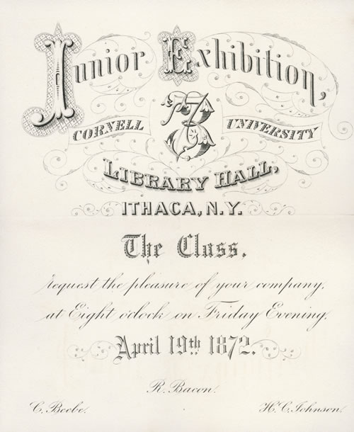 1872 Junior Exhibition