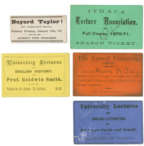 Tickets to Cornell University events at the Cornell Library