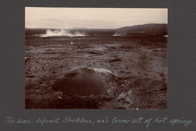 The semi-defunct Strokkur, and lower set of hot springs